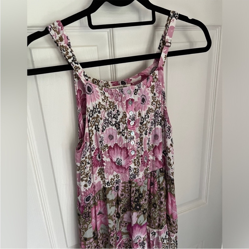 Spell Floral Patchwork Maxi Dress - Pink and Purple - Picture 11 of 16